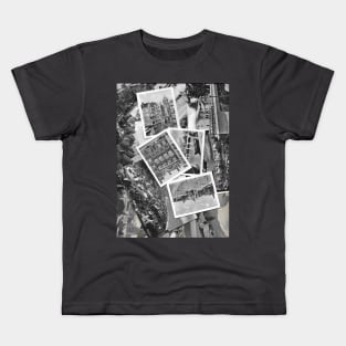 Old black and white postcards - 2 Kids T-Shirt